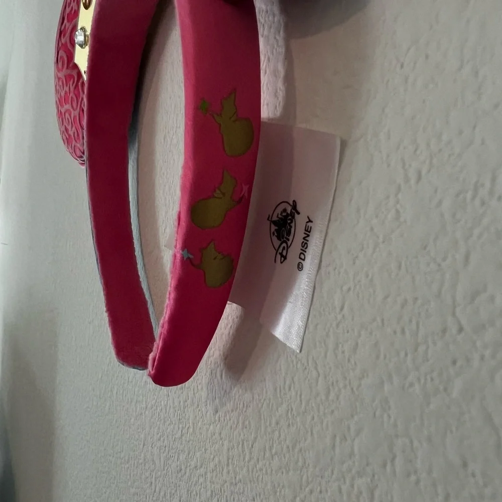 Disney Minnie ears aurora sleeping beauty reservable with jewel crown - Picture 3 of 5
